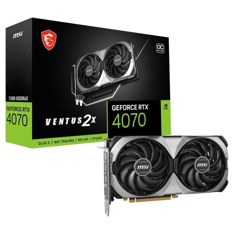 【新品】MSI グラフィックボード GeForce RTX 4070 VENTUS 2X E 12G OC 2 PCIExp 12GB