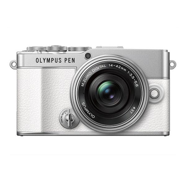 【即日発送】【新品 箱不良・シュリンク破れ品】OLYMPUS オリンパス ミラーレス一眼カメラ PEN E-P7 14-42mm EZ レンズキット ホワイト