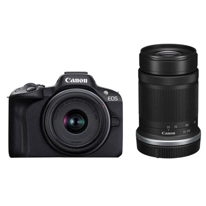 【即日発送】【新品 箱不良・シュリンク破れ品】CANON キヤノン カメラ EOS R50 ダブルズームキット ブラック