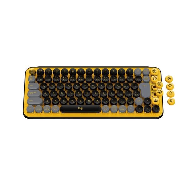 【新品】Logicool ロジクール ワイヤレスキーボード K730YL イエロー