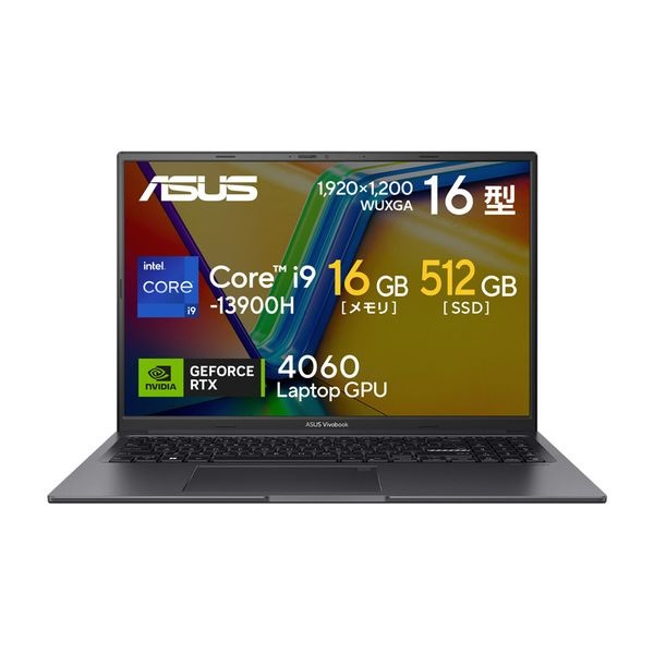 【ラッピング可】 【即日発送】【新品】ASUS エイスース ノートパソコン Vivobook 16X K3605VV-N1028W SSD：512GB インディーブラック