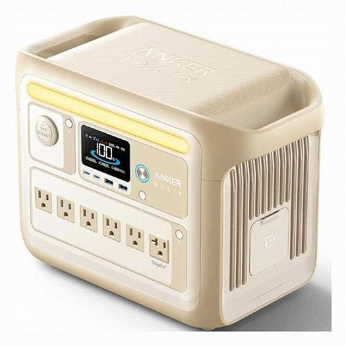 【新品】ANKER アンカー ポータル電源 Solix C1000 Portable Power Station A1761521 ベージュ
