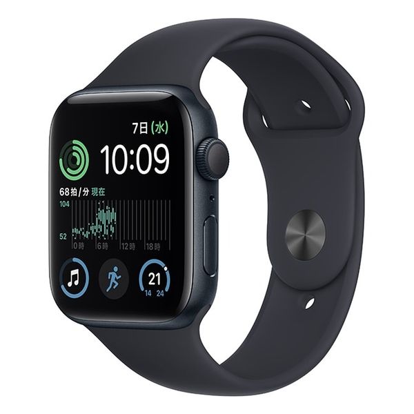 【即日発送】【中古本体のみ】Apple Watch SE 第2世代 GPSモデル 44mm MNK03J/A ミッドナイトアルミニウムケースとミッドナイトスポーツバンド