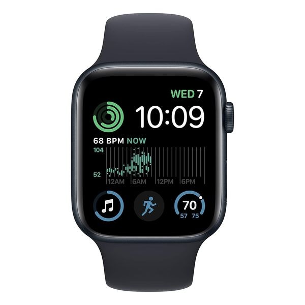 【ラッピング可】【即日発送】【安心！当社1ヶ月保証付き】【整備済品】Apple Watch SE 第2世代 GPSモデル 44mm ミッドナイトアルミニウムケースとミッドナイトスポーツバンド M/L MNTG3LL/A