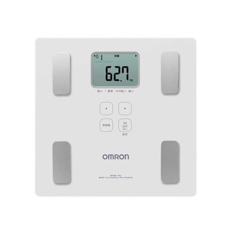 【即日発送】【新品】OMRON オムロン 体重計 カラダスキャン HBF-236-JW ホワイト
