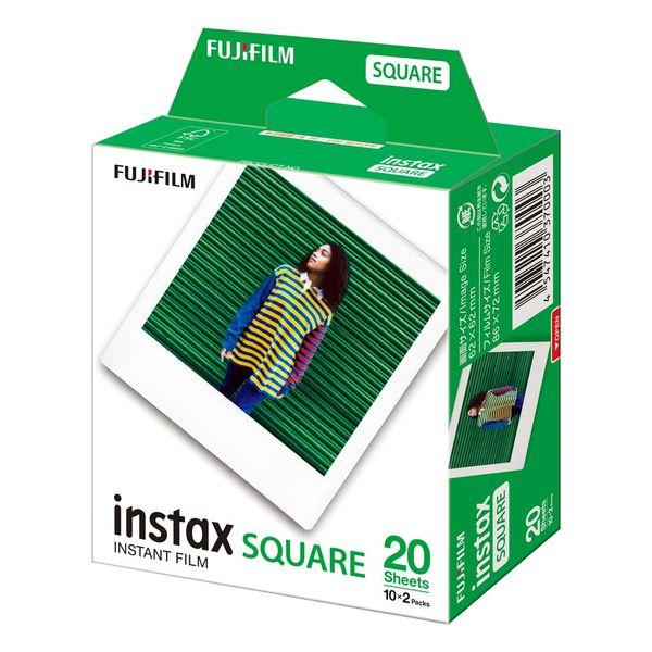 【即日発送】【新品 箱不良・シュリンク破れ品】FUJIFILM 富士フイルム スクエアフィルム INSTAX SQUARE 20枚入