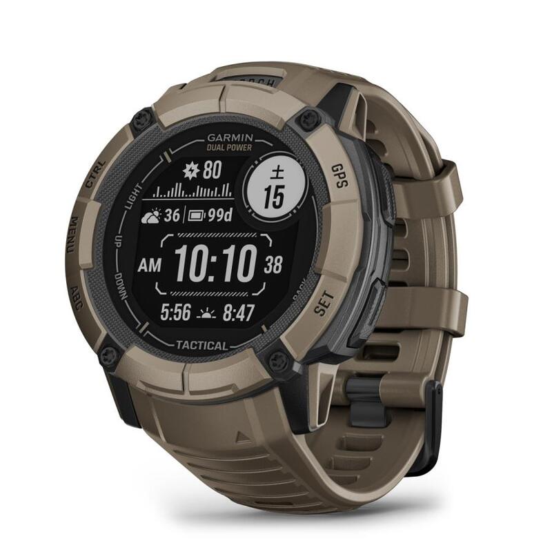 【ラッピング可】【即日発送】【国内版】【新品】GARMIN ガーミン スマートウォッチ Instinct 2X Dual Power Tactical Edition 010-02805-62 コヨーテタン