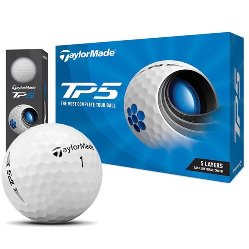 【ラッピング可】【即日発送】【新品】TaylorMade テーラーメイド ゴルフボール TP5 ボール 2021年モデル N0802601 ホワイト
