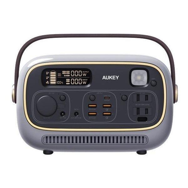 【即日発送】【新品 箱不良・シュリンク破れ品】AUKEY オーキー ポータブル電源 PowerStudio PS-RE03 グレー