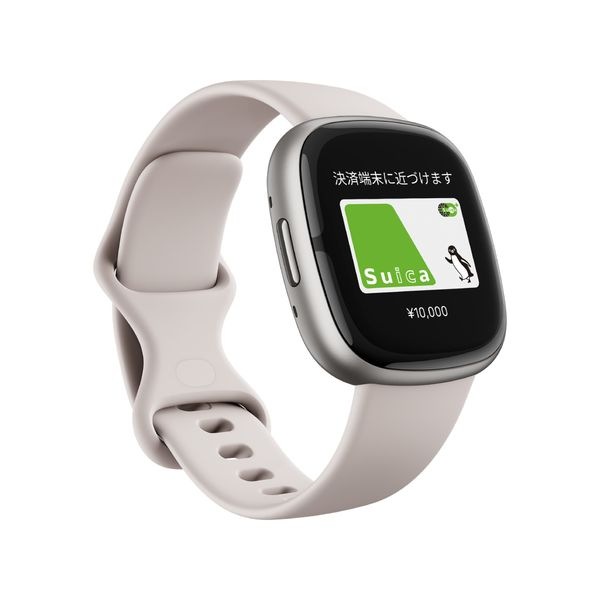 【即日発送】【新品 箱不良・シュリンク破れ品】Fitbit フィットビット スマートウォッチ Sense 2FB521SRWT-FRCJK L/Sサイズ ルナホワイト