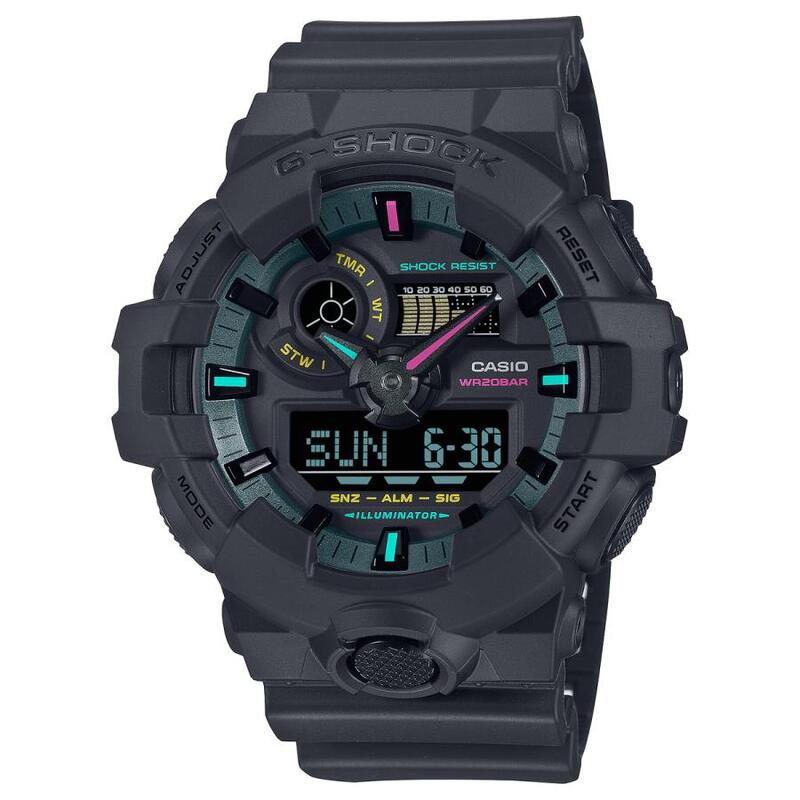 【新品】CASIO カシオ 腕時計 G-SHOCK Multi Fluorescent colorシリーズ GA-700MF-1AJF