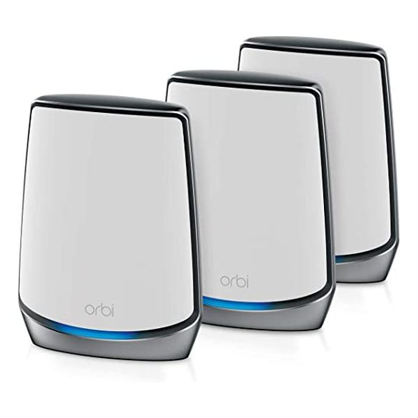 【新品】NETGEAR ネットギア トライバンドメッシュ WiFi システム Orbi 8 AX6000 3台セット RBK853-100JPS ホワイト