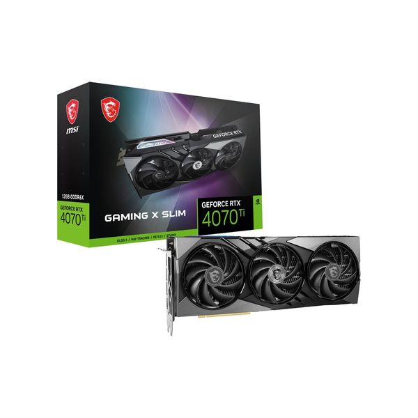 【新品】MSI エムエスアイ グラフィックボード GeForce RTX 4070 Ti GAMING X SLIM 12G