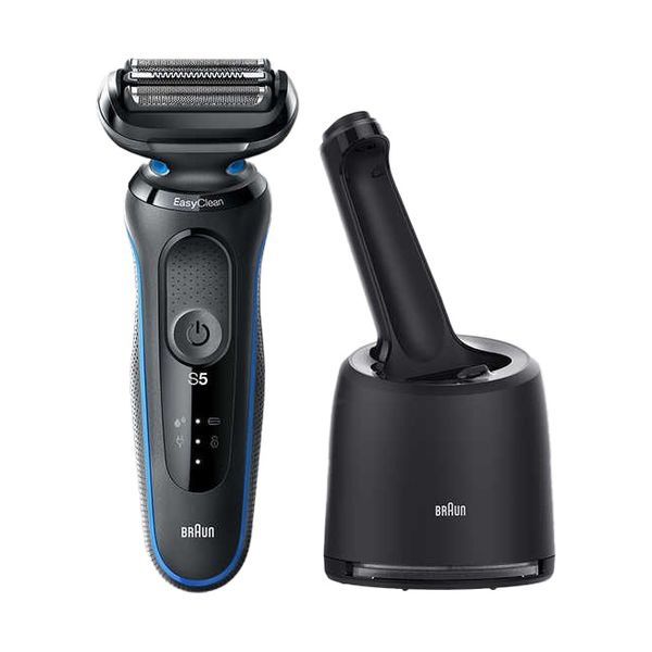 【即日発送】【新品 箱不良・シュリンク破れ品】BRAUN ブラウン シリーズ5 電気シェーバー 洗浄機付きモデル 3枚刃 AC100V-240V 50-B7000CC ブルー