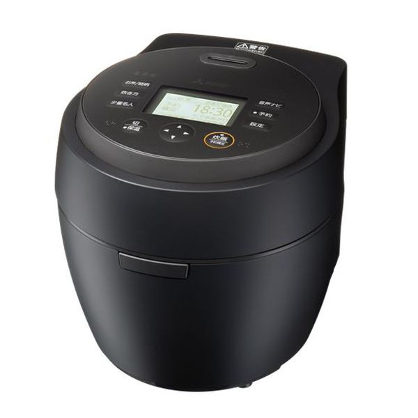 【新品】Mitsubishi Electric 三菱電機 炊飯器 本炭釜 紬 炭漆黒(すみしっこく) 5.5合 NJ-BW10F-B ブラック