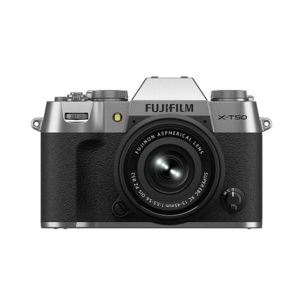 【新品】FUJIFILM 富士フイルム X-T50 XC15-45mmレンズキット シルバー
