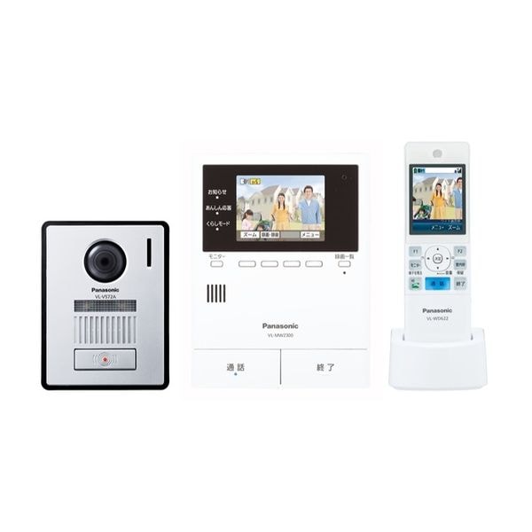 【即日発送】【新品 箱不良・シュリンク破れ品】Panasonic パナソニック ワイヤレスモニター付テレビドアホン どこでもドアホン VL-SWZ300KF ホワイト