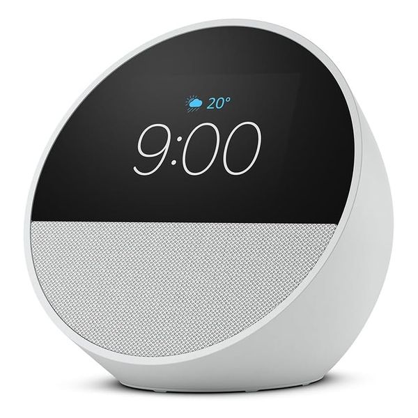 【新品】Amazon アマゾン Echo Spot エコーショー スマートアラームクロック (2024年発売) グレーシャーホワイト