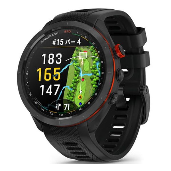 【即日発送】【新品 箱不良・シュリンク破れ品】GARMIN ガーミン GPS ゴルフナビ Approach S70 47mm 日本正規品 ブラック