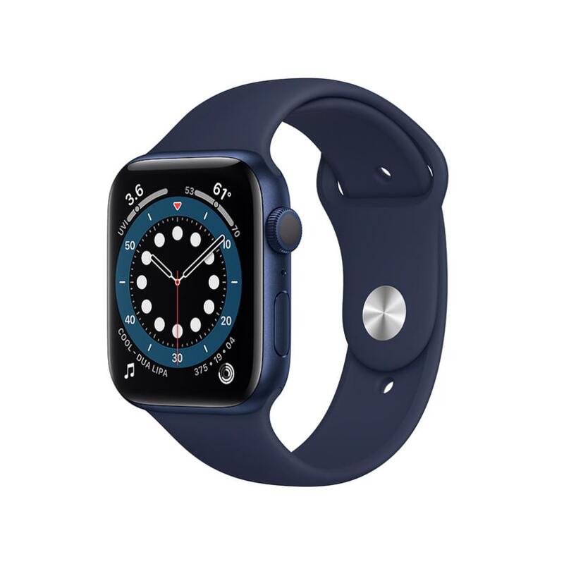 【ラッピング可】【中古品】Apple Watch Series 6 GPSモデル 44mm M00J3J/A ディープネイビースポーツバンド