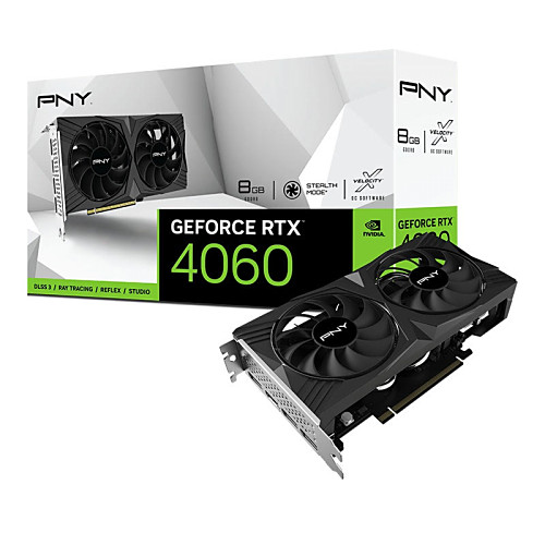 【新品】PNY グラフィックボード GeForce RTX 4060 8GB VERTO STANDARD DUAL FAN VCG40608DFXPB1