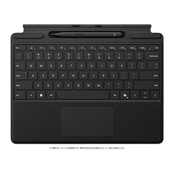 【ラッピング可】【即日発送】【新品】Microsoft マイクロソフト Surface Pro キーボード ペン収納付き/スリム ペン付き 8X6-00186 ブラック