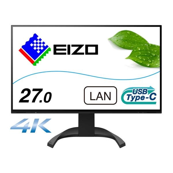 【即日発送】【新品 箱不良・シュリンク破れ品】EIZO エイゾー USB-C接続 PCモニター 27型 4K (3840×2160)ワイド FlexScan EV2740X-BK ブラック