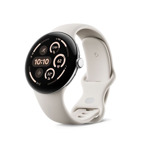 【ラッピング可】【即日発送】【国内版】【新品】Google グーグル Pixel Watch 3 Wi-Fiモデル45mm GA05736-US Polished Silver
