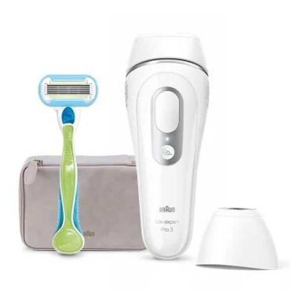 【即日発送】【新品 箱不良・シュリンク破れ品】BRAUN ブラウン 脱毛器 （コンパクトヘッド1個付きモデル）シルクエキスパート Pro 3 PL3138 ホワイト&シルバー