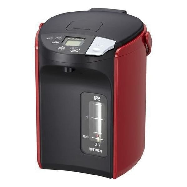 【新品】TIGER タイガー とく子さん 電気ポット 2.2L PIP-A221-R レッド