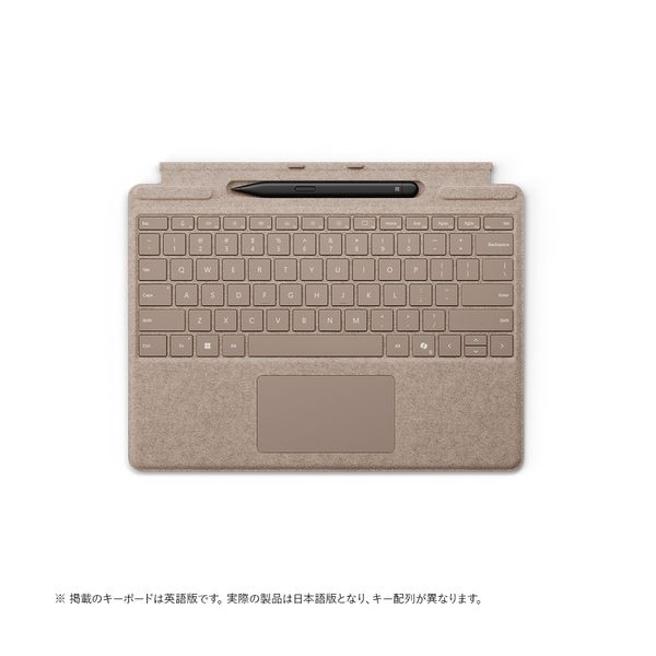 【新品】Microsoft マイクロソフト Surface Pro キーボード ペン収納付き/スリム ペン付き デューン 8X600163