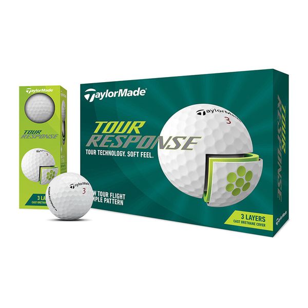【ラッピング可】【即日発送】【新品】Taylormade テーラーメイド ツアー レスポンス ボール 2022年モデル TOUR RESPONSE 1ダース12球入り ホワイト