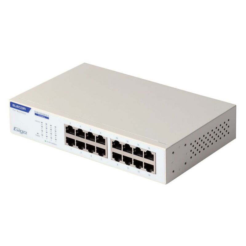 【新品】ELECOM エレコム レイヤー2 Giga対応 アンマネージスイッチ EHB-UG2B16-S
