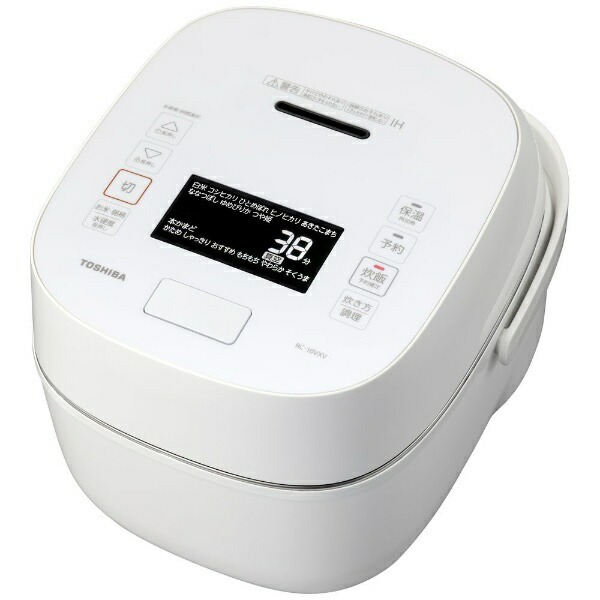 【即日発送】【新品】TOSHIBA 東芝 炊飯器 5.5合 炎匠炊き 真空圧力IH RC-10VXV-W グランホワイト