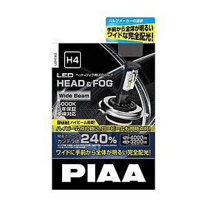 【新品】PIAA ピア 車用ライト・ランプ LEH140 LED 6000K H4