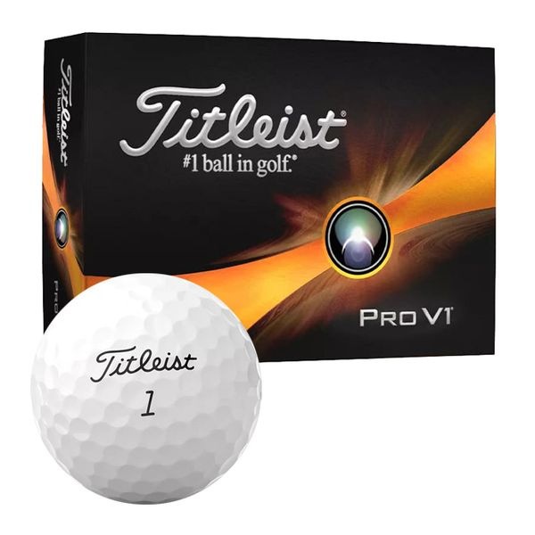 【ラッピング可】【新品 箱不良・シュリンク破れ品】TITLEIST タイトリスト PRO V1 ダブルナンバー 2023年モデル ゴルフボール 1ダース(12個入)ホワイト