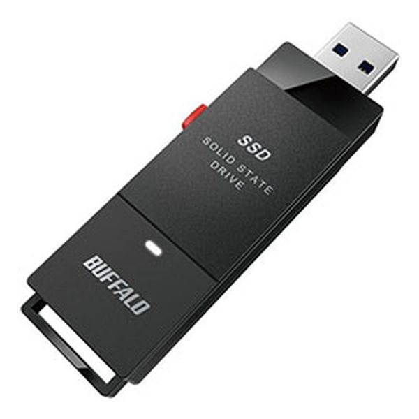 【即日発送】【新品 箱不良・シュリンク破れ品】BUFFALO バッファロー 外付けSSD 1TB SSD-SCT1.0U3-BA ブラック