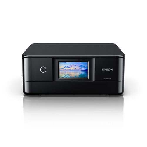 【新品】EPSON エプソン A4カラーインクジェット複合機プリンター Colorio (カード/名刺～A4) EP-886AB ブラック