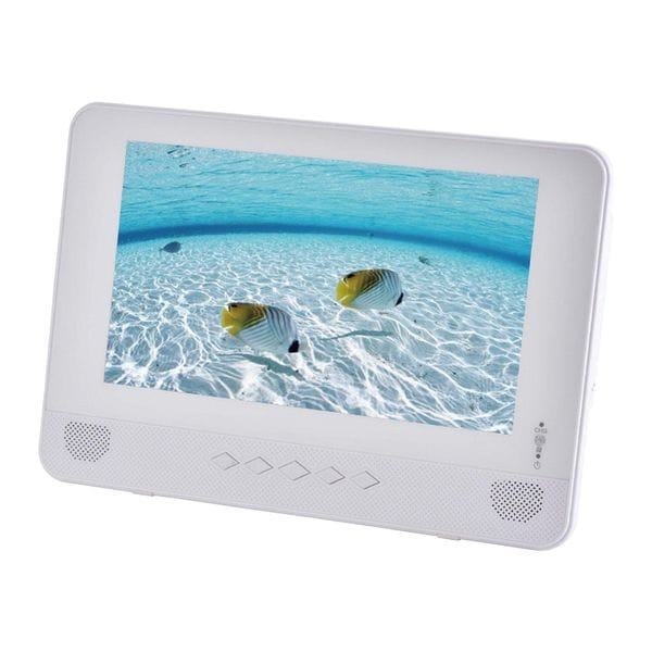 【新品】山善 ポータブルDVDプレーヤー キュリオム 地デジ対応 9インチ 防水 TPD-L90FW ホワイト