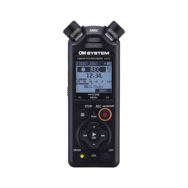 【即日発送】【新品 箱不良・シュリンク破れ品】OM SYSTEM リニアPCM対応ICレコーダー16GBメモリ内蔵 + ハイレゾ録音対応 LS-P5