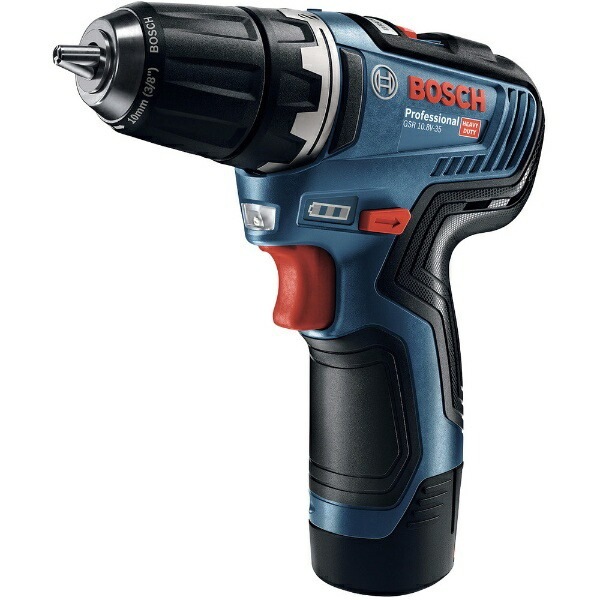 【新品】BOSCH ボッシュ 10.8Vコードレスドライバードリル (3.0Ahバッテリー2個・充電器・キャリングケース付き) GSR10.8V-35