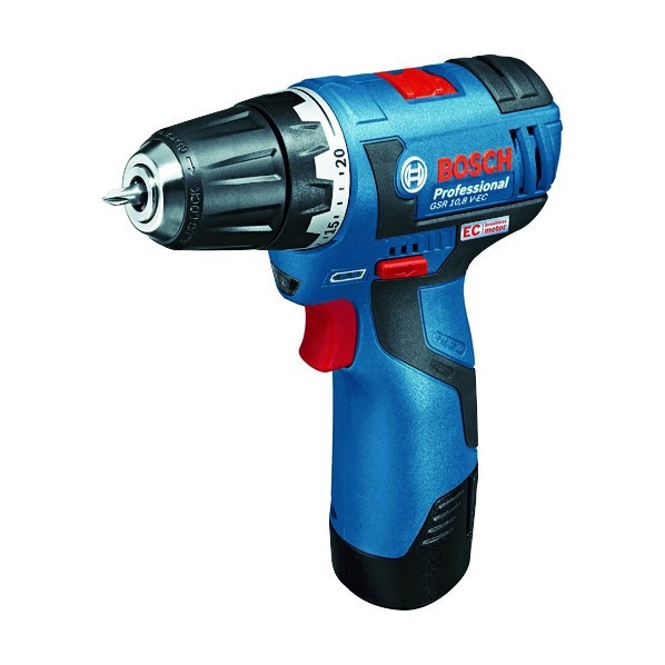 【新品】BOSCH ボッシュ バッテリードライバードリル 10.8V 本体+バッテリ2個+充電器+ケース セット GSR10.8V-EC