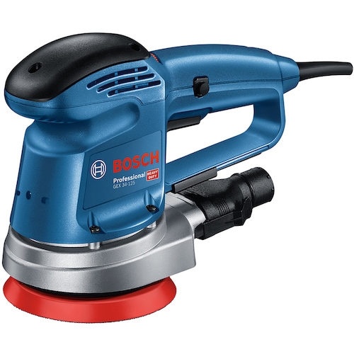 【即日発送】【新品】BOSCH ボッシュ 吸じんランダムアクションサンダー AC100V 340W パッド寸法φ125mm コード長4m GEX34-125