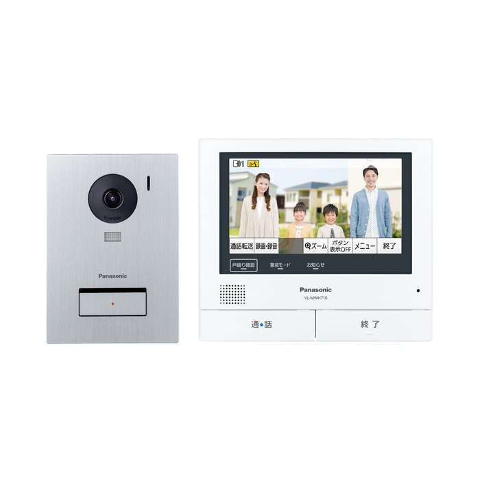 【ラッピング可】【即日発送】【新品】Panasonic パナソニック テレビドアホン 外でもドアホン 電源コード式 VL-SVE710KS ホワイト