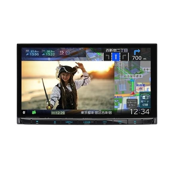 【新品】KENWOOD ケンウッド カーナビゲーション 彩速ナビ 7V型 MDV-S711HD ブラック