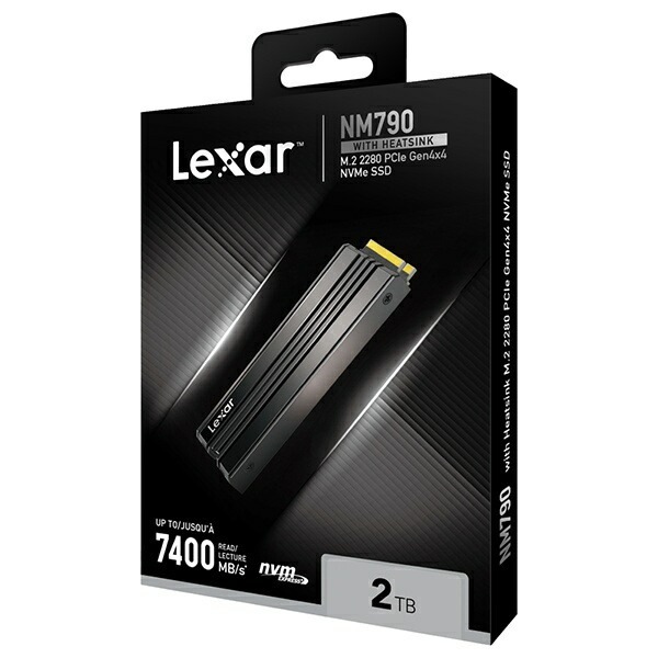 【新品】Lexar レキサー 内蔵SSD PCI-Express接続 Lexar NM790 2TB with Heatsink M.2 SSD LNM790X002T-RN9NG