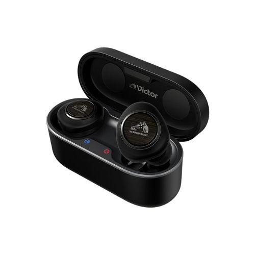 【即日発送】【新品 箱不良・シュリンク破れ品】JVC Victor WOOD 完全ワイヤレスイヤ HA-FW1000T ブラック
