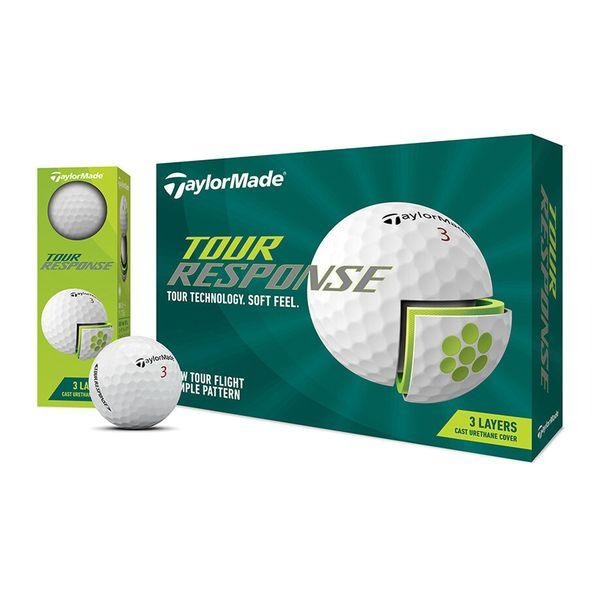 【ラッピング可】【新品 箱不良・シュリンク破れ品】Taylormade テーラーメイド ツアー レスポンス ボール 2022年モデル 1ダース12球入り ホワイト
