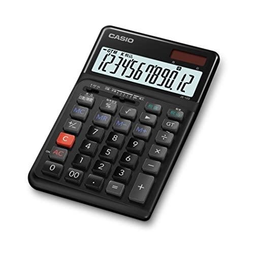 【新品】CASIO カシオ 人間工学電卓 JE-12D-BK-N ブラック