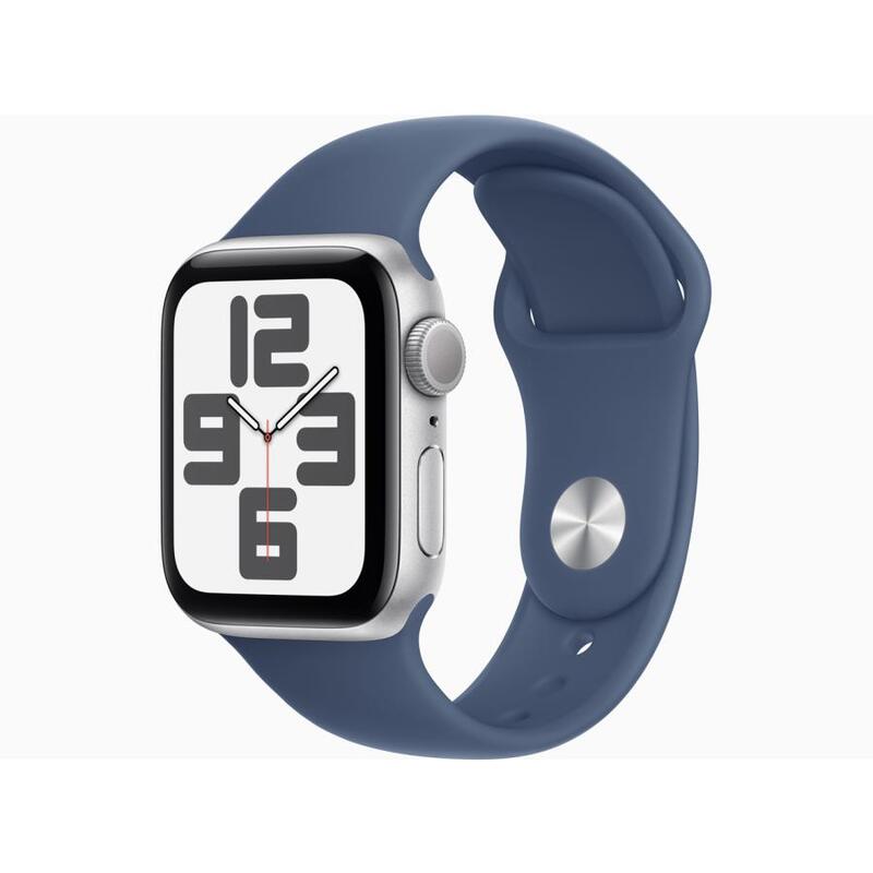 【新品】Apple Watch SE 第2世代 GPSモデル 40mm MXEC3J/A [シルバー・デニムスポーツバンド S/M]